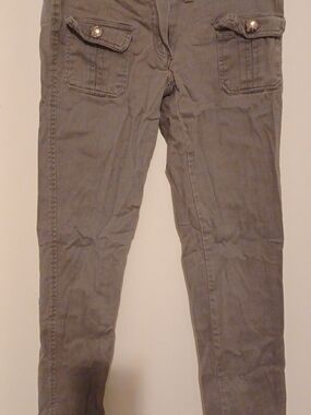 Women’s Gray Cargo Pocket Jeans